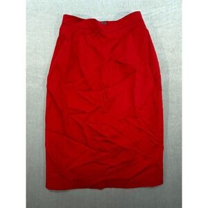 Vintage Crisca Women Dress Skirt Made in Portugal Red Size 34